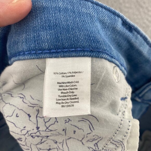 Vineyard Vines Jeans Womens 10 Blue Light Stone Wash Denim Skinny Stretch Casual - Picture 6 of 11